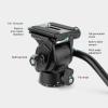 SmallRig Selection Tripod Fluid Head Pan Tilt Head and Universal Magic Arm with Small Ballhead view 2