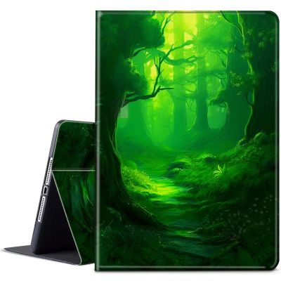 BPQOJB for Kindle Paperwhite Case 11th Generation 2021 6.8 inch for Kindle Paperwhite Signature Edition Case with Adjustable Stand & Auto Wake/Sleep Smart Protect Cover - Green Forest