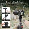 Bundle: SmallRig Selection Tripod Fluid Head with Top Handle with 3/8"-16 Locating Pins for ARRI Grip for Camera Cage and Field Monitor Mount Monitor Holder Swivel view 3