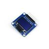 0.96inch OLED(A) Compatible with Raspberry Pi/Jetson Nano/Arduino/STM32 128*64 Resolution 3-wire/4-wire SPI I2C Interfaces Straight/Vertical Pinheader view 1