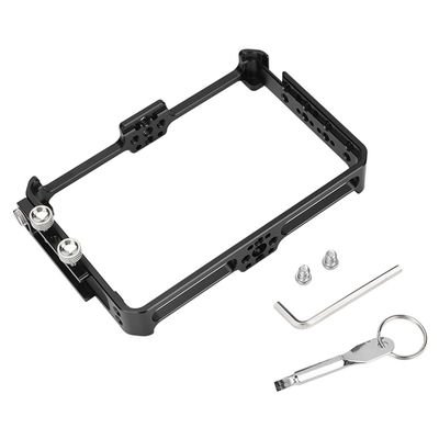 Aluminum Alloy Monitor Protective Cage Rig Frame Compatible with Feelworld F5 Pro V2, F5 Pro 5.5" Monitor