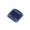 1.3inch OLED(A) Compatible with Raspberry Pi/Jetson Nano/Arduino/STM32 128*64 Resolution 3-wire/4-wire SPI I2C Interfaces Curved/Horizontal Pinheader view 1