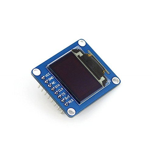 TUOPUONE 0.95inch RGB OLED(B) Compatible with Raspberry Pi/Jetson Nano/Arduino/STM32 9664 Resolution SPI Interface Straight/Vertical Pinheader