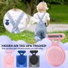 AOYYUBK Airtag Holder for Kids Hidden,4 Pack AirTag Waterproof Holder with 3M Adhesive Sticker,Soft Silicone AirTag case with Pin is,Suitable for Kids,Elderly,Bike,Backpack,Luggage view 3
