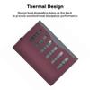 2023 New Laptop Case Cover for 16 inch Lenovo IdeaPad Slim 3 16IRU8 16ABR8 16IAH8[Not for Other Models]Detachable PU Leather Notebook Sleeve Protective Bag with Pen Holder (Wine red) view 3