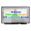 14.0" for Lenovo ThinkPad X1 Carbon 6th Gen 00NY679 60Hz Screen Replacement LCD 40Pins QHD 2560(RGB)*1440 Display Panel Non-Touch view 2