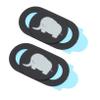 2pcs Webcam Cover Slide with Adorable Elephant Pattern Privacy Protection for Laptop and Ultra-Thin Design Easy to Install Stylish Security for Personal Devices view 1
