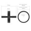 Record Cleaner Clamp, Vinyl Record Washer, Waterproof Cleaning Clip, Record Label Saver, Record Cleaning Protector, Easy to Clean, 106mm Black view 3