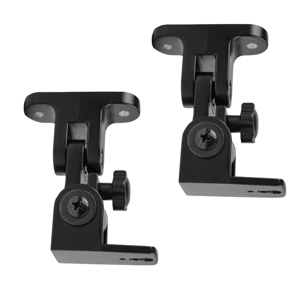 2 Pieces Speaker Holder Wall Mount Metal Easy Installation Shock Absorbing External Riser Audio Bracket for Living Room Office Home Bedroom