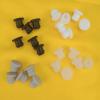 10pcs/set 2.5mm To 50.6mm Silicone Rubber Snap-on Hole Plug Blanking End Caps Seal Stopper Black/Gray/Clear/White Color (Color : White, Size : A-34.6mm (C 5mm)) view 2