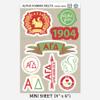 Alpha Gamma Delta MINI Sticker Sheet view 2