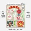 Alpha Gamma Delta MINI Sticker Sheet view 4