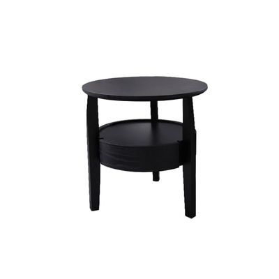 LUNIZ Modern Nightstand Bedside Table Round Shelf Living Room Bedroom Bedside Storage Cabinet Bedside Table Triangle Bracket Creative Side Table Bedside Table for Bedroom (Color : A)
