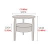 LUNIZ Modern Nightstand Bedside Table Round Shelf Living Room Bedroom Bedside Storage Cabinet Bedside Table Triangle Bracket Creative Side Table Bedside Table for Bedroom (Color : A) view 2