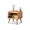 LUNIZ Modern Nightstand Multifunctional Square Bedside Table Rack Bedroom Locker Living Room Coffee Table Bedside Table Semi-Open Bedside Table Bedside Table for Bedroom (Color : A) view 1