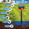ChunHee Outdoor Motion Sensor Alarm,360 Solar Alarm Motion Detector,13 Sounds inchuding Dog Barking & Support Recording,129db Loud Siren Strobe Light for Home, Villa,Yard,Chicken coop,Farm,Barn view 2