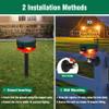 ChunHee Solar Outdoor Motion Sensor Alarm,Barking Dog Alarm & Support Recording,129db Loud Siren,360Motion Activated Detection,13 Kinds of Sound Strobe Light for Home,Farm,Barn,Villa,Yard 3Pack view 4