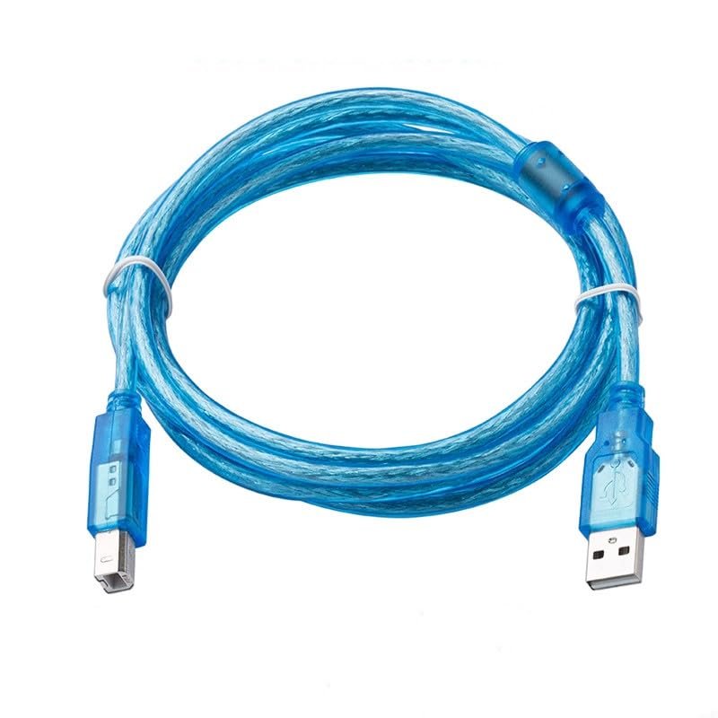 USB-CP1E Suitable for CP1H CP1L CP1E Series PLC Programming Uploading Downloading Programs, Support WIN7 WIN8 WIN200 WINXP and Other Operating Series Blue Length 1.5 Meters