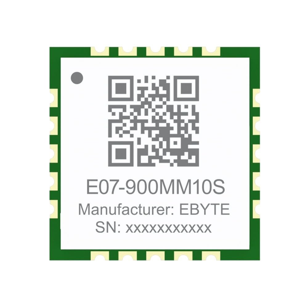 2PCS CC1101 Wireless Module 868MHZ E07-900MM10S 10dBm 1.5km Stamp Hole Ultra Small Size SMD Module Support RSSI Industrial Grade RX TX FIFO