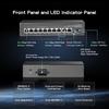 11 Port Gigabit POE Switch, 8 POE+ 1000Mbps, 2 Gigabit Uplink, 1 Gigabit SFP, IEEE802.3af/at, 135W Power Supply, Metal Case Unmanaged Plug and Play Binardat Ethernet Switch view 4