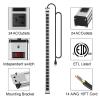 24 Oulet Long Power Strip,Heavy Duty Metal Socket Power Strip,Aluminum with 15-Foot Extension Power Cord,ETL Certified view 2