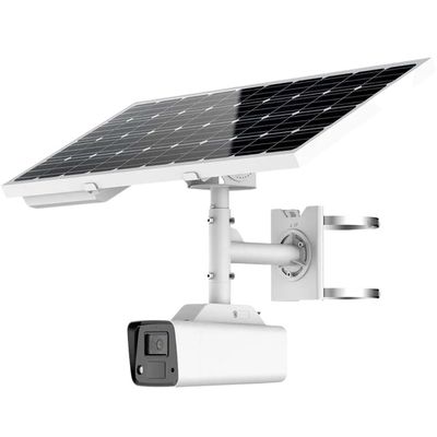 ENS SIPSB4AGZ/4-U3 4MP Solar-Powered Full Color Security IP Camera, 4mm Fixed White LED True WDR Starlight+ Human Vehicle Classification Face Detection Perimeter Protection Built-in Mic & Speaker IP67