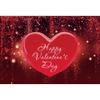 DORCEV Happy Valentine's Day Photography Backdrop 15x10ft Shining Glitter Dots Sequins Red Love Heart Background Engagement Ceremony Wedding Party Supplies Festival Adult Couple Portrait Studio Props view 2