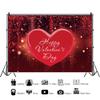 DORCEV Happy Valentine's Day Photography Backdrop 15x10ft Shining Glitter Dots Sequins Red Love Heart Background Engagement Ceremony Wedding Party Supplies Festival Adult Couple Portrait Studio Props view 4
