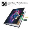 BPQOJB for Microsoft Surface GO 3 Case/Surface GO 2 Case with Adjustable Stand & Auto Wake/Sleep PU Leather Slim Smart Protect Tablet Cover for Microsoft Surface GO - Galaxy Lion Head view 3