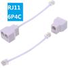 CARDALLTRY Two Way Telephone Splitters, RJ11 6P4C Converter Cable, Telephone Wall Adaptor Phone Cord Splitter for Landline (3 Pack) view 4