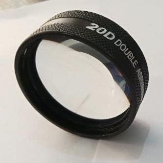 20 D aspheric lens with Protective wooden case (Aluminium)