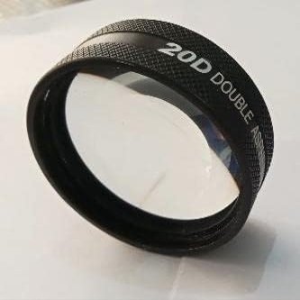 20 D aspheric lens with Protective wooden case (Aluminium)