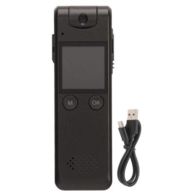 Mini Body Camera Video Recorder, 1080P HD Tiny Camera Body Worn Camera with 180 Degree Rotatable Lens Back Clip, Small Security Camera for Home and Office