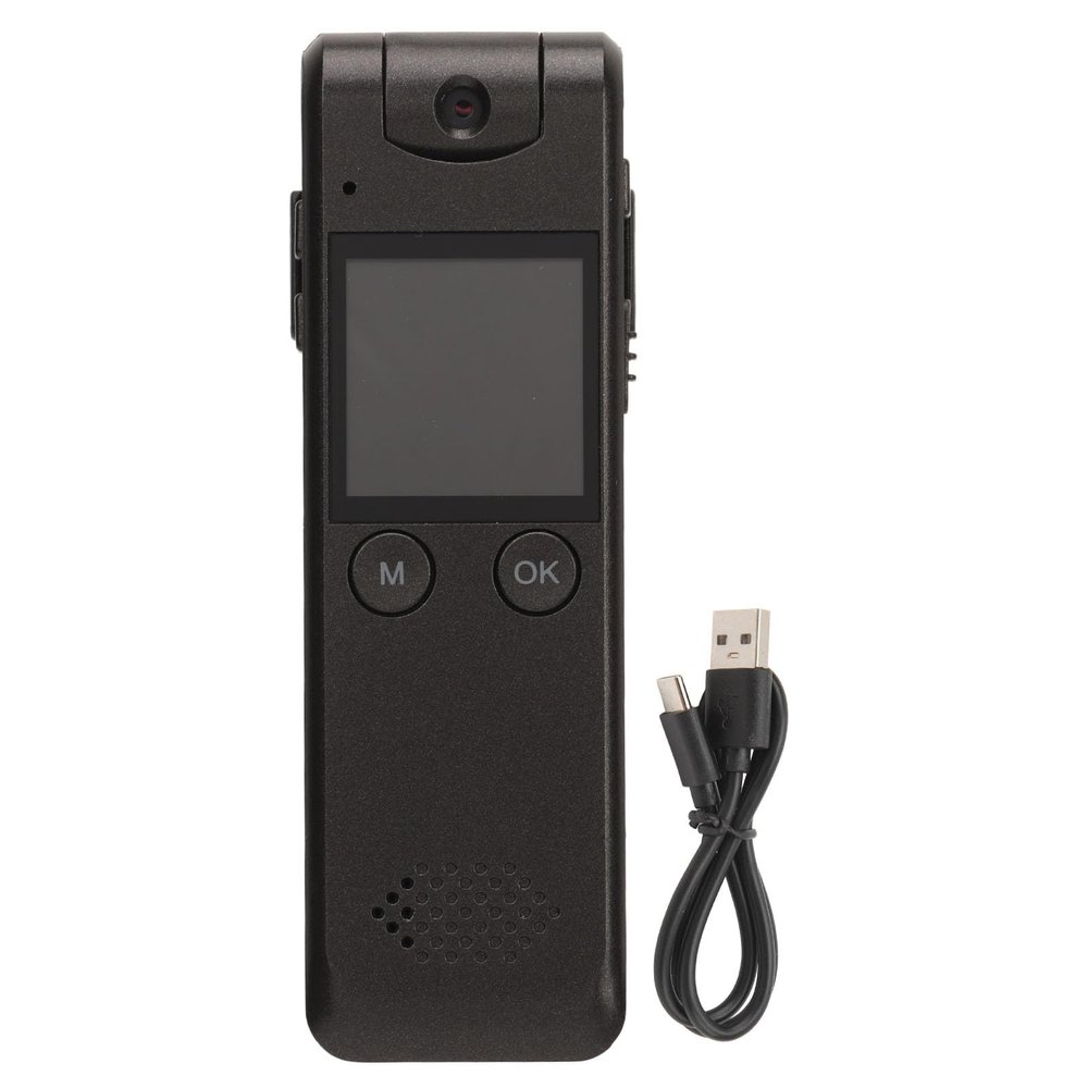 Mini Body Camera Video Recorder, 1080P HD Tiny Camera Body Worn Camera with 180 Degree Rotatable Lens Back Clip, Small Security Camera for Home and Office