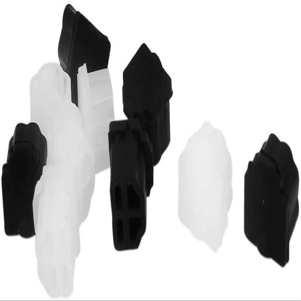 XYWHPGV Black Clear Rubber RJ11 Connector Port Anti-Dust Hat Protection Cover 10PCS(A4D07 6BA84 4B4F8 BCEF8 4DE5C 39E06