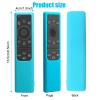 2 Pack Remote Cover for Samsung Smart TV, Silicone Protective Case for Samsung Solar Cell Remote 2021 2022 BN59-01357 BN59-01385 BN59-01265A Anti-Slip Remote Case Glow in Dark (Glow Green +Glow Blue) view 2