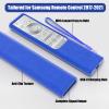2 Pack Remote Cover for Samsung Smart TV, Silicone Protective Case for Samsung Solar Cell Remote 2021 2022 BN59-01357 BN59-01385 BN59-01265A Anti-Slip Remote Case Holder (Sea Blue +Black Not Glow) view 2