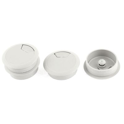 XYWHPGV Computer Table Round Wire Cable Hole Cover End Cap 50mm Dia 4pcs 4(c1551 6605a 2c189 062a1 d233f 766c4
