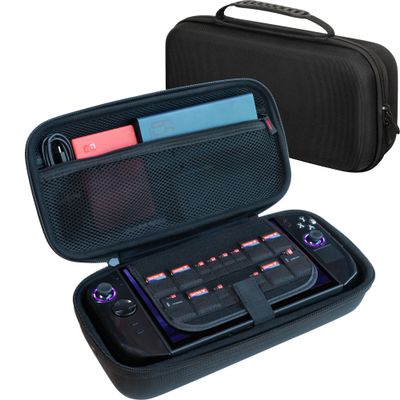 ButterFox Large Carrying Case Bag For Lenovo Legion Go 2 / Legion Go S/Legion Go Handheld, Fits Charger, 2 Accessories Compartments for Large 65W Battery Pack, Folding Keyboard and etc (Black)