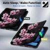 BPQOJB for Kindle Scribe Case 360 Degree Rotating Smart Cover with Adjustable Stand & Auto Wake/Sleep Tablet Case for Kindle Scribe 10.2 inch 2022 - Cherry Blossom Trees view 3