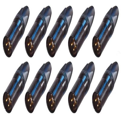 (10 Pack) NEUTRIK NC3MXX-B 3-Pin XLR Male Cable Mt Connector Black w/Gold Pins