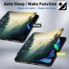 BPQOJB for All-New Kindle Paperwhite Case (11th Generation 6.8 inch 2021 Release) 360 Degree Rotating PU Leather Smart Cover with Auto Wake/Sleep - Forest and Sunset view 3