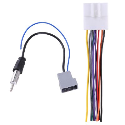 Car Stereo Wire Harness Adapter, Install Adapter Connector Compatible for Nissan 70-7552, Automobile Stereo Radio Harness, Player Wire Cable Kit, Adapter Connector Cable