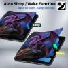 BPQOJB for All-New Kindle Paperwhite Case (11th Generation 6.8 inch 2021 Release) 360 Degree Rotating PU Leather Smart Cover with Auto Wake/Sleep - Cute Purple Dragon view 3