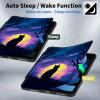 BPQOJB for All-New Kindle 2022 Case 11th Generation 6 inch 2022 Release 360 Degree Rotating PU Leather Smart Cover with Auto Wake/Sleep - Cat Under The Galaxy Moon view 3
