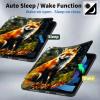 BPQOJB for All-New Kindle Paperwhite Case (11th Generation 6.8 inch 2021 Release) 360 Degree Rotating PU Leather Smart Cover with Auto Wake/Sleep - Cute Fox view 3