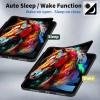 BPQOJB for All-New Kindle Paperwhite Case (11th Generation 6.8 inch 2021 Release) 360 Degree Rotating PU Leather Smart Cover with Auto Wake/Sleep - Colorful Horse view 3