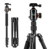 Fotopro 78" Camera Tripod, Aluminum Compact Travel Tripod and Monopod with 360 Ball Head Quick Release Plate, Professional Camera Tripod for DSLR, Load up 17.63lbs view 1