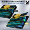 BPQOJB for All-New Kindle Fire 7 Tablet Case (9th 7th Generation 7 inch 2019 2017 Release) 360 Degree Rotating PU Leather Smart Cover with Auto Wake/Sleep - Moon Mountains view 3