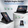 BPQOJB for All-New Kindle Paperwhite Case (10th Generation 6 inch 2018 Release) 360 Degree Rotating PU Leather Smart Cover with Auto Wake/Sleep - Green Butterfly and Rose view 4